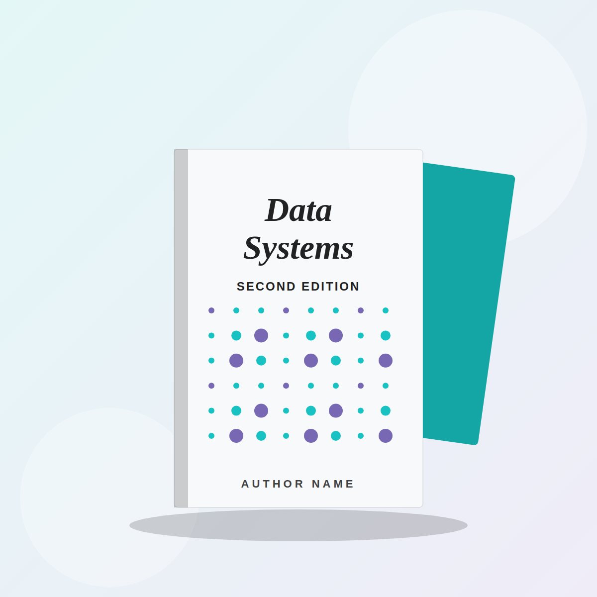 Academic book cover with a dotted data pattern
