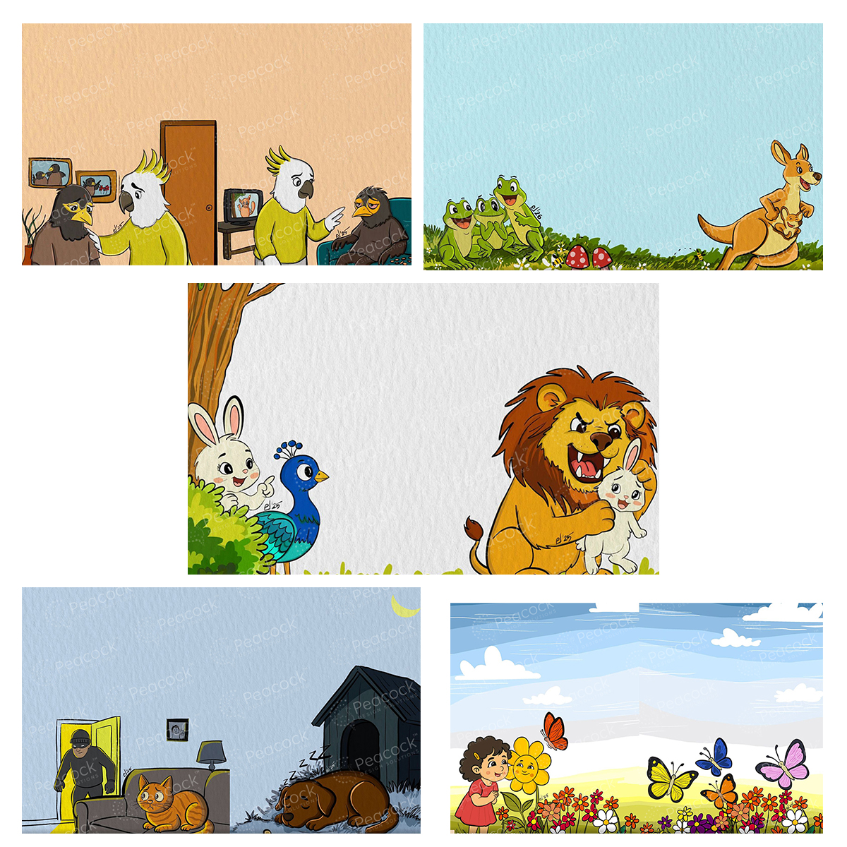 Sample six-panel storyboard