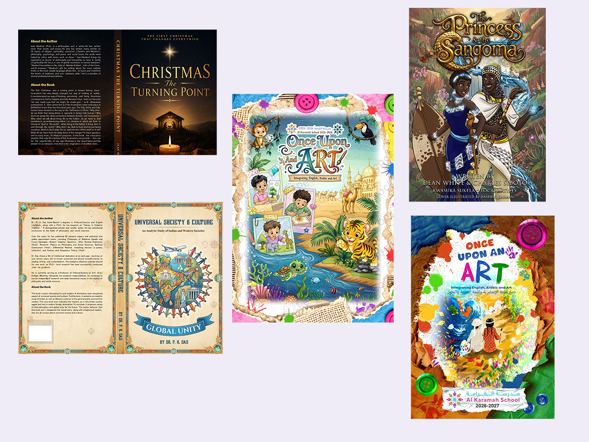Illustration of book cover development in the BookZen studio