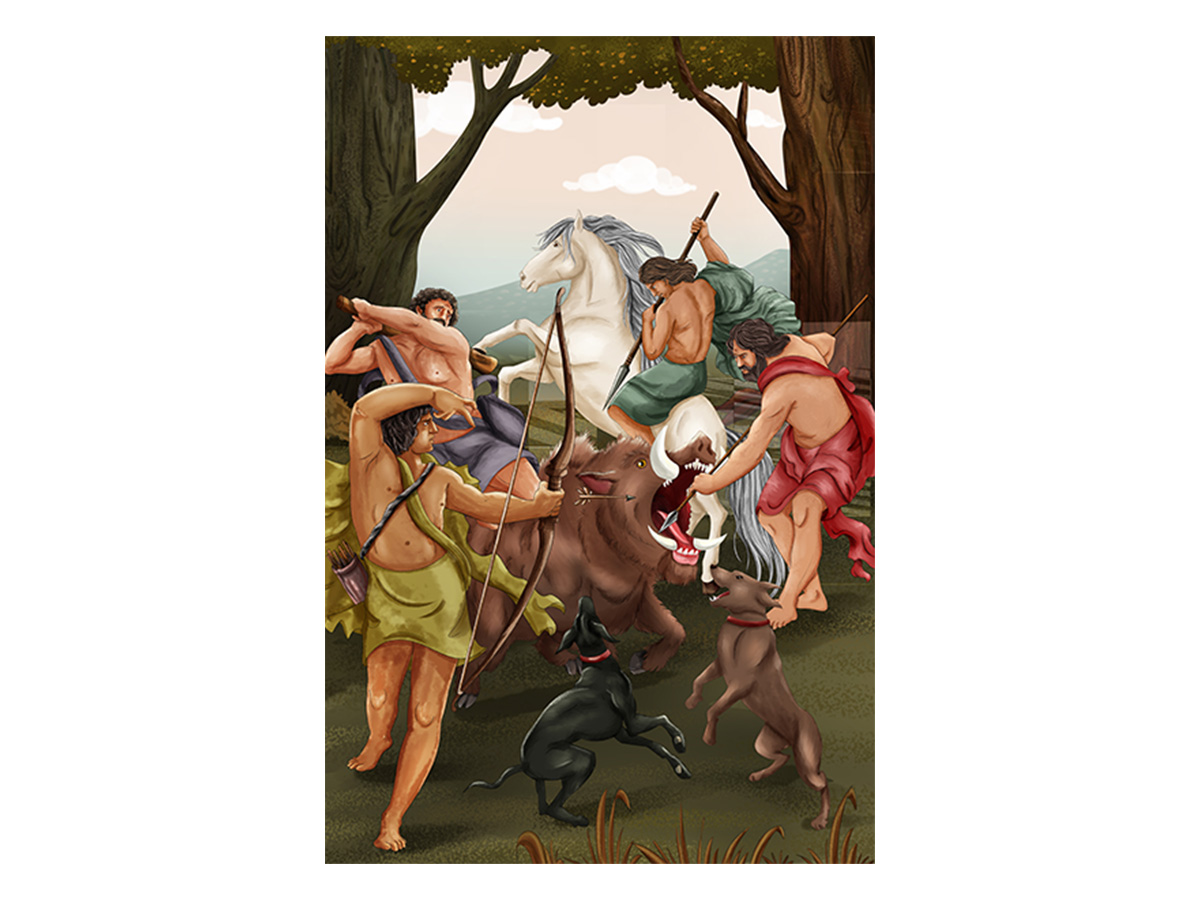 Illustration of final artwork in the BookZen studio
