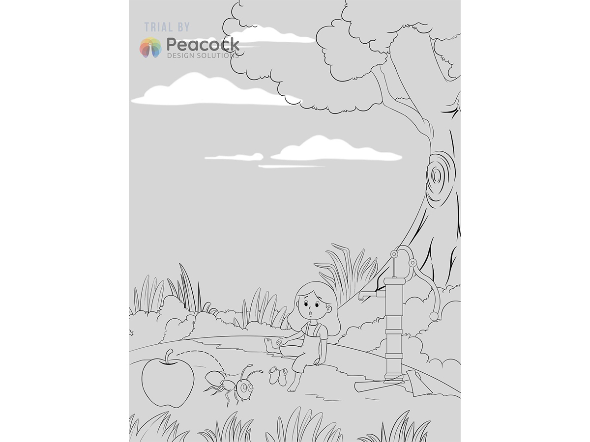Illustration of sketching in the BookZen studio